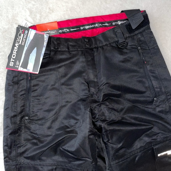 NWT Stormpack SunIce Black Snowpants with Pockets and Adjustable Waist - Picture 5 of 10